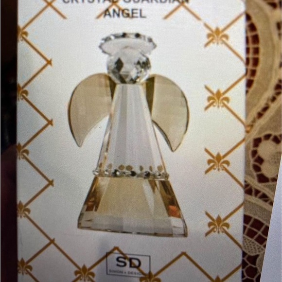 Simon Designs Crystal Guardian angel paperweight 6” brand new in box - Picture 5 of 6
